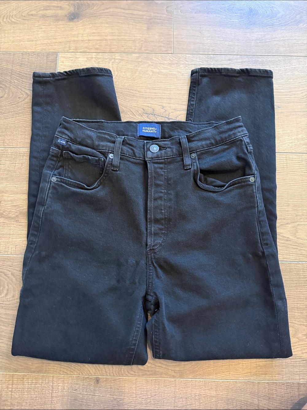 Citizens Of Humanity Black Slim Straight Jeans